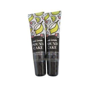 🎉🎉HP🎉🎉 Bath & Body Works Set of 2 Lip Glosses, Iced Banana Pound Cake - NWT